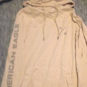 american eagle hoodie cream color